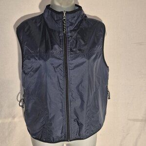 ADIRONDACK TRADING CO. Reversable weatherproof vest Blue, zippered, small